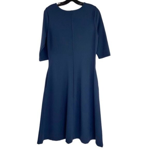 Betabrand Ready Set Go Navy Blue Dress. - Picture 7 of 7